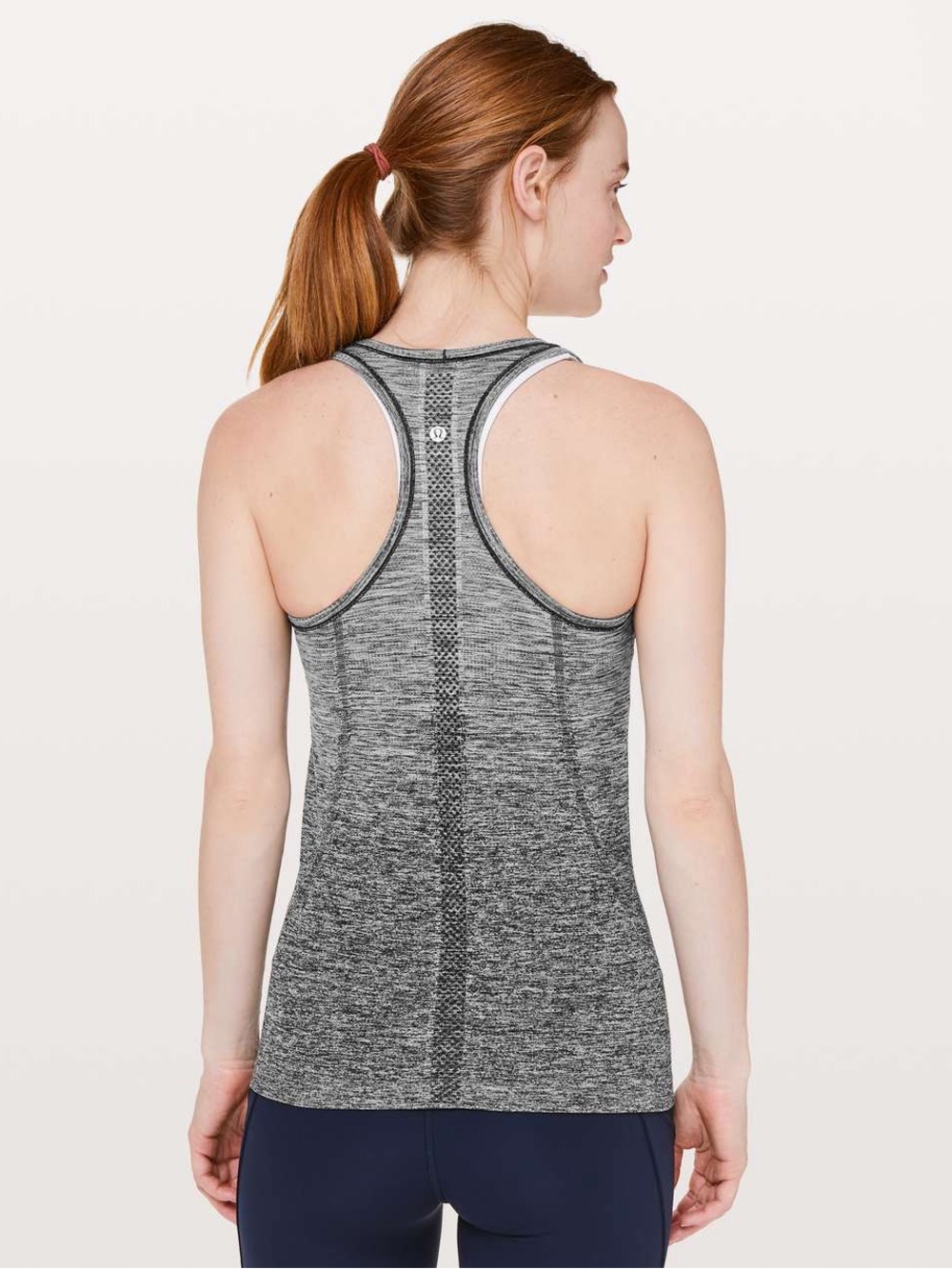 Lululemon /// Women’s Swiftly Tech Racerback Black / White (Ombre) - Size 6